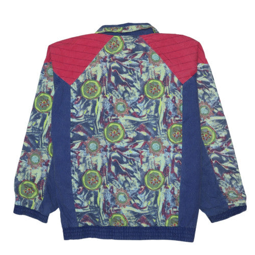 Rucanor Men's Multicoloured 90s Bomber Jacket Size L Retro Sportswear