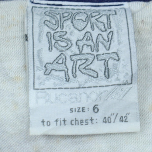 Rucanor Men's Multicoloured 90s Bomber Jacket Size L Retro Sportswear