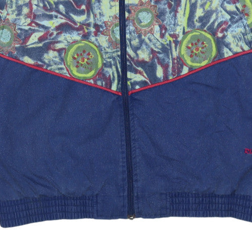 Rucanor Men's Multicoloured 90s Bomber Jacket Size L Retro Sportswear