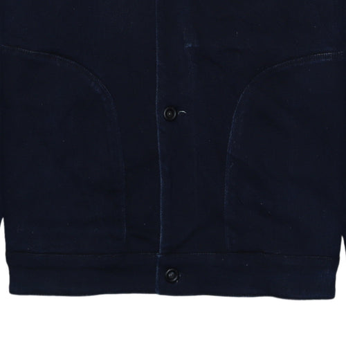 Celio Men's Blue Varsity Style Cotton Jacket XL Casual