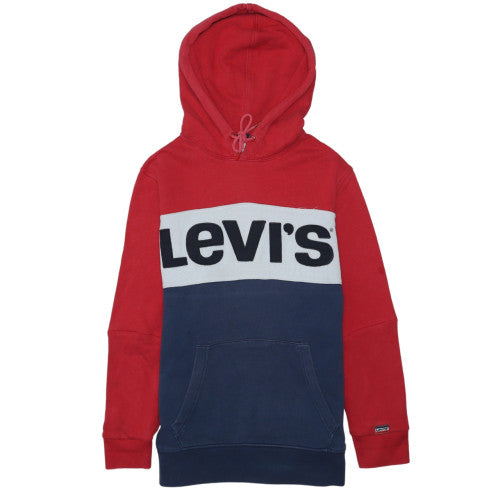 Levi's Men's Multicoloured Pullover Hoodie Size S Logo Fleece