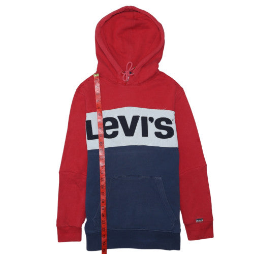 Levi's Men's Multicoloured Pullover Hoodie Size S Logo Fleece