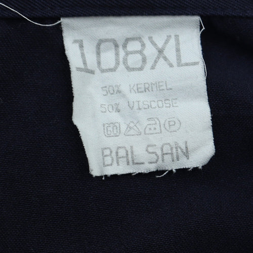 Balsan Men's Blue XL Military Jacket with Pockets