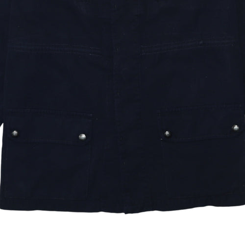 Balsan Men's Blue XL Military Jacket with Pockets