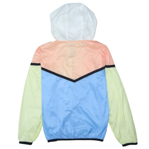 Pull & Bear Womens Multicoloured L Windbreaker Hooded Jacket