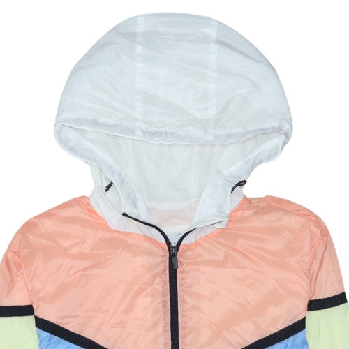 Pull & Bear Womens Multicoloured L Windbreaker Hooded Jacket