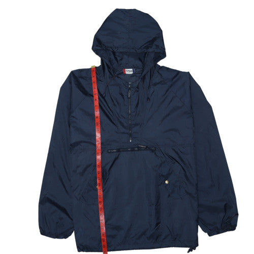 Clique Men's Blue L Anorak Hooded Windproof Lightweight Jacket