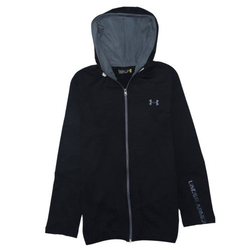 Under Armour Men's Black Full Zip Hoodie Medium Relaxed Fit