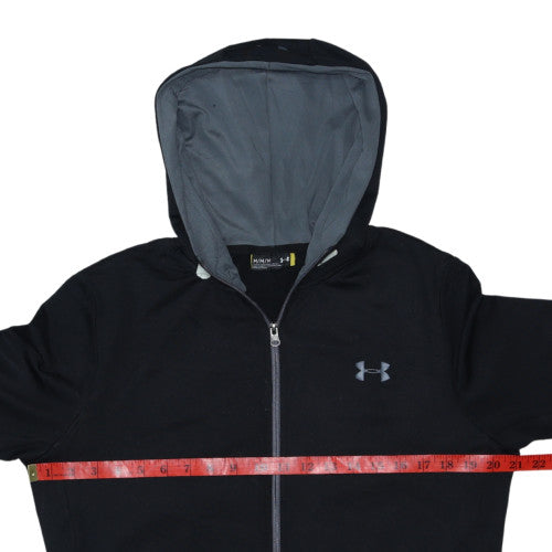 Under Armour Men's Black Full Zip Hoodie Medium Relaxed Fit