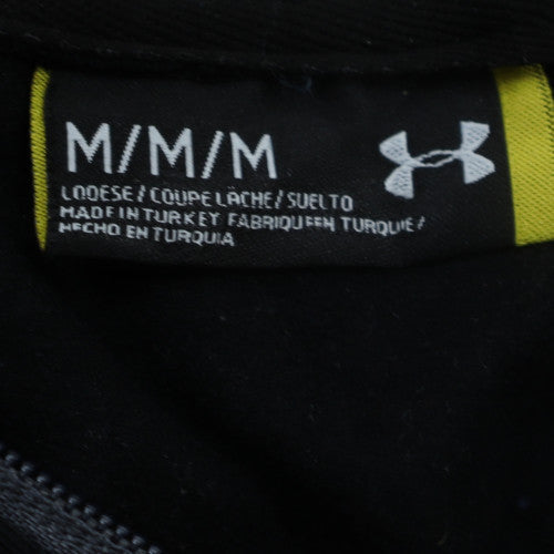Under Armour Men's Black Full Zip Hoodie Medium Relaxed Fit