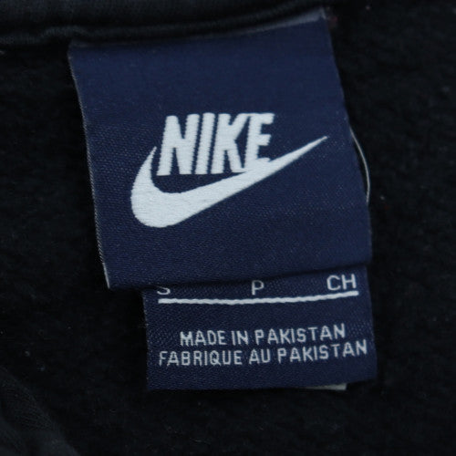 Nike Men's Black Small Full Zip Hoodie Sweatshirt Cotton Blend
