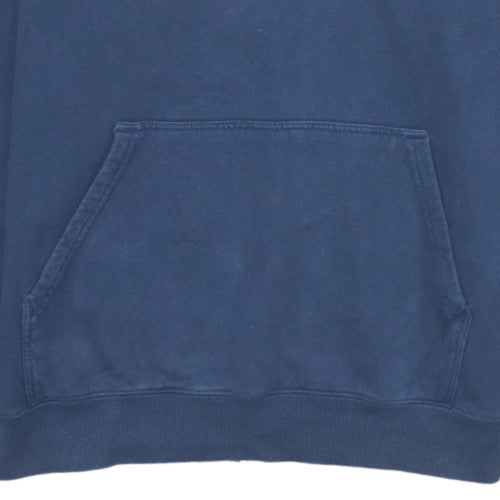 Vans Mens Blue Pullover Hoodie Medium Regular Fit Skate Logo Fleece