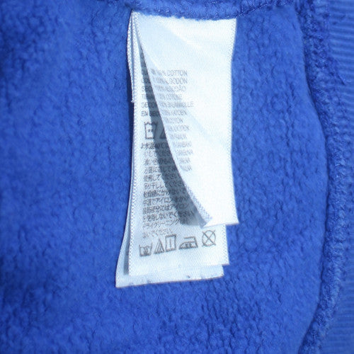 The North Face Men's Blue Pullover Hoodie Size S Graphic Logo Fleece