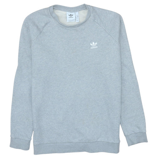 Adidas Men's Grey Crew Neck Pullover Sweatshirt M