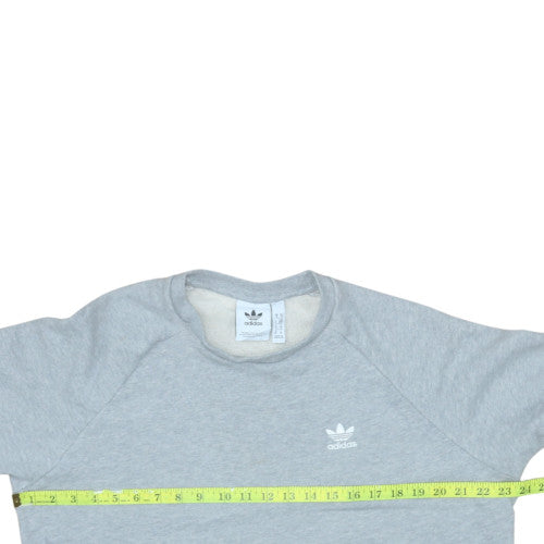 Adidas Men's Grey Crew Neck Pullover Sweatshirt M