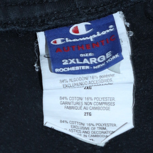 Champion Mens Black 2XL Fleece Sweatpants Joggers