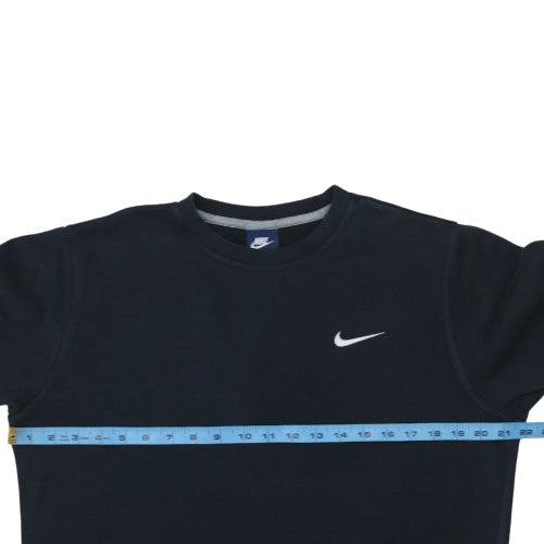 Nike Men's Black Crew Neck Pullover Fleece Sweatshirt M