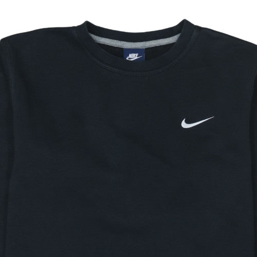 Nike Men's Black Crew Neck Pullover Fleece Sweatshirt M