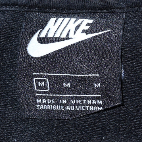 Nike Men's Black Medium Pullover Hoodie with Logo and Graphic Print