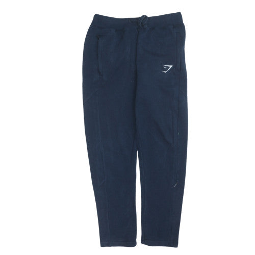 Gymshark Men's Blue Slim Fit Fleece Jogger Trousers Size M