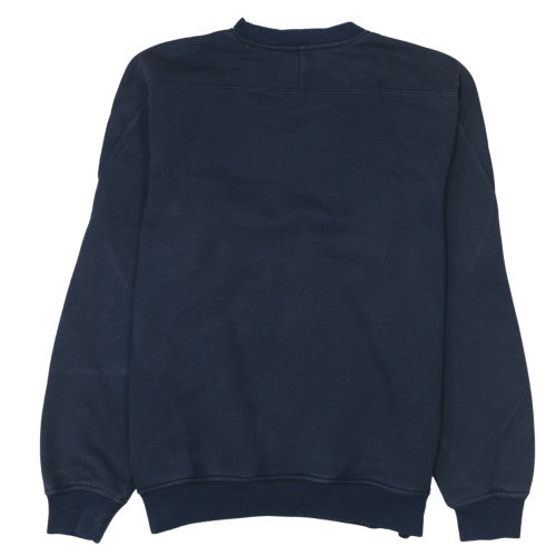 Adidas Men's Blue Crew Neck Pullover Sweatshirt Size M Sports Style