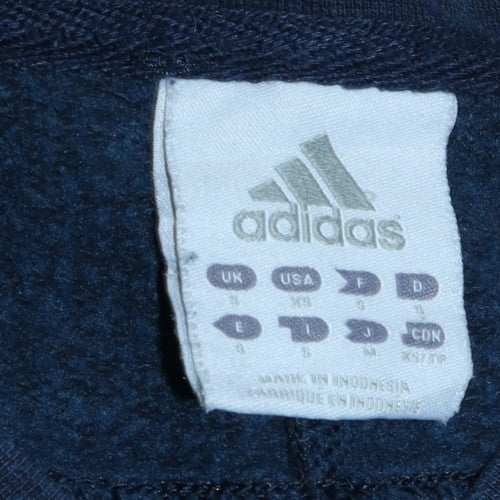 Adidas Men's Blue Crew Neck Pullover Sweatshirt Size M Sports Style