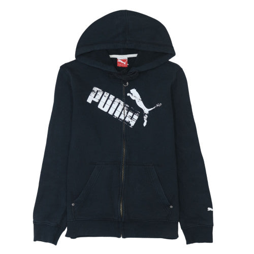 Puma Men's Black Full Zip Hoodie Size S Sports Fleece