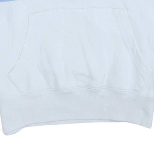 Polo Ralph Lauren Women White Pullover Hoodie S Hooded Logo Cotton Blend