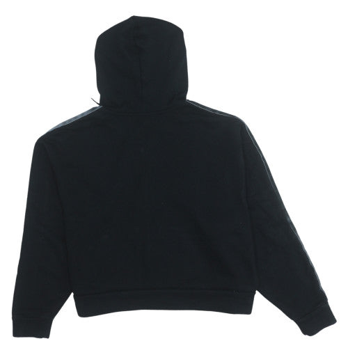 Adidas Womens Black Full Zip Hoodie Size L Fleece Lined