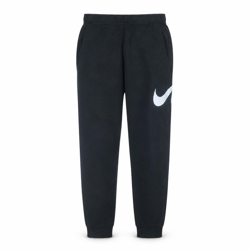 Front view of Nike men’s black dri-fit jogger sweatpants, size S, regular fit