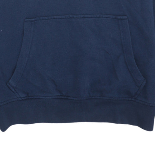 Levi's Men's Blue Pullover Hoodie Medium Cotton Logo