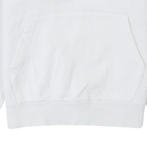 Nike Men White Regular Pullover Hoodie Size S Sports Fleece