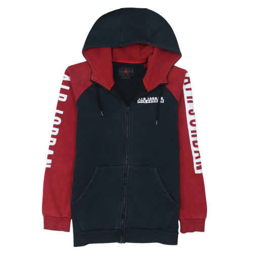 Jordan Men's Black Red Full Zip Hoodie Size L Sportswear