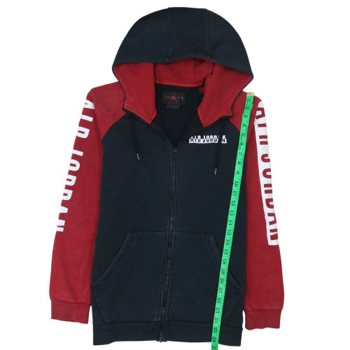 Jordan Men's Black Red Full Zip Hoodie Size L Sportswear