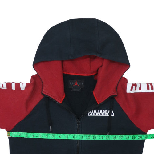 Jordan Men's Black Red Full Zip Hoodie Size L Sportswear