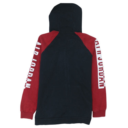 Jordan Men's Black Red Full Zip Hoodie Size L Sportswear