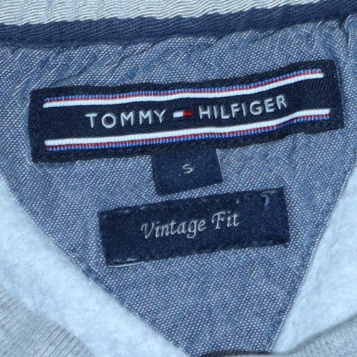 Tommy Hilfiger Men's Grey Striped Vintage Fit Sweatshirt S