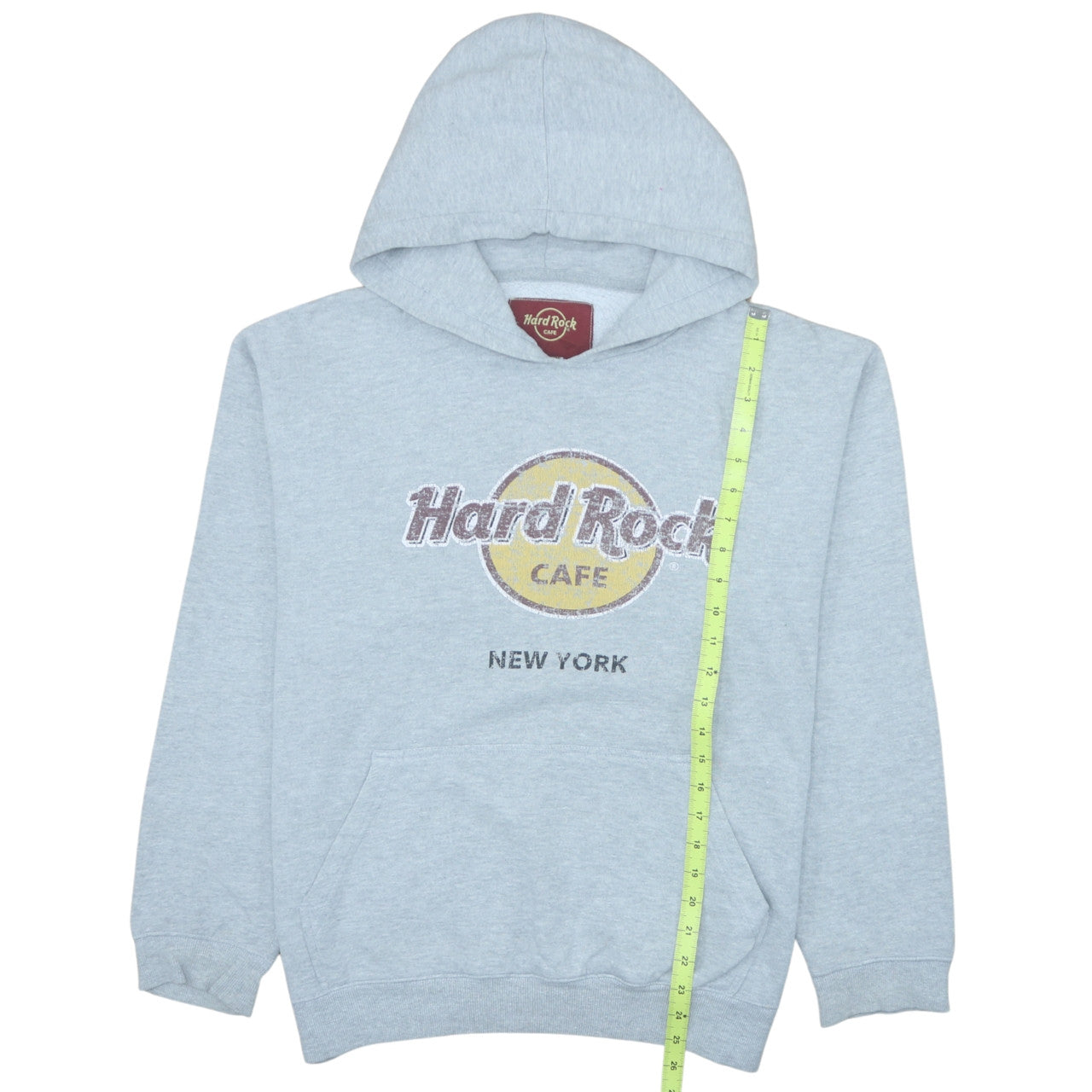Hard Rock Cafe Men’s Grey Pullover Hoodie Large Music Logo