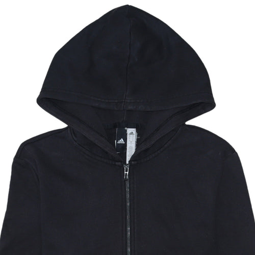 Adidas Mens Black Full Zip Hoodie Size M Sports Fleece