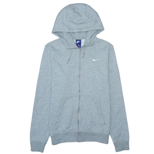 Nike Men's Grey Full Zip Hoodie Size M Sportswear Sweatshirt