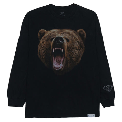 Diamond Supply Co. Men's Black XL Pullover Graphic Bear Sweatshirt
