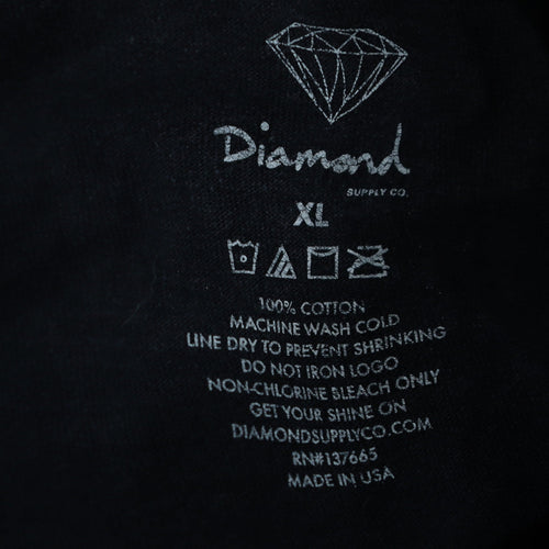 Diamond Supply Co. Men's Black XL Pullover Graphic Bear Sweatshirt