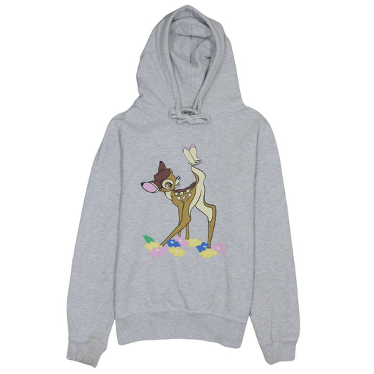 Disney Primark Womens Grey Bambi Graphic Hoodie Size 10 UK