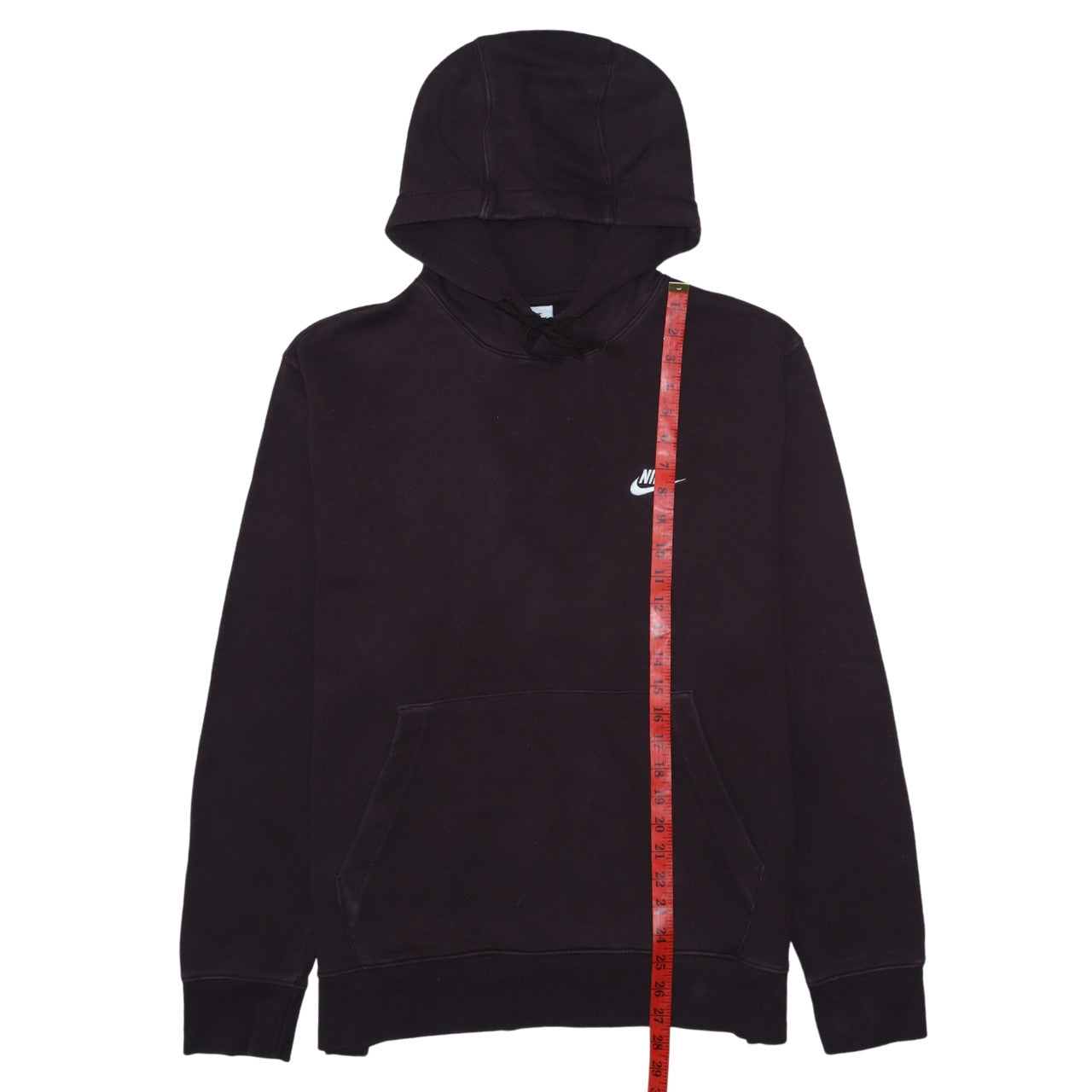 Nike Women's Black Pullover Hoodie L Cotton Blend Logo Casual