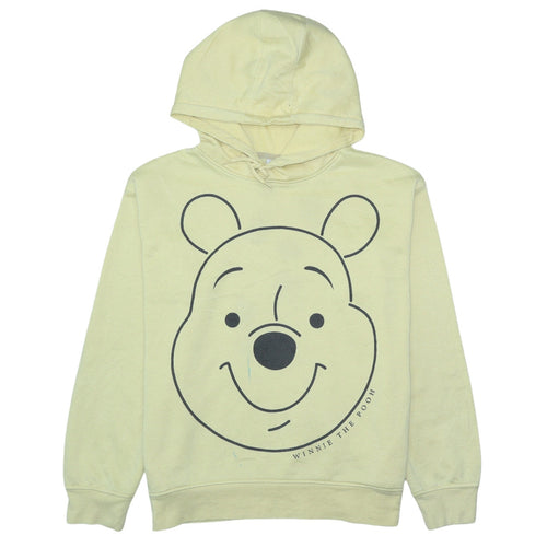 Disney Womens Beige Winnie The Pooh Hooded Pullover Hoodie M