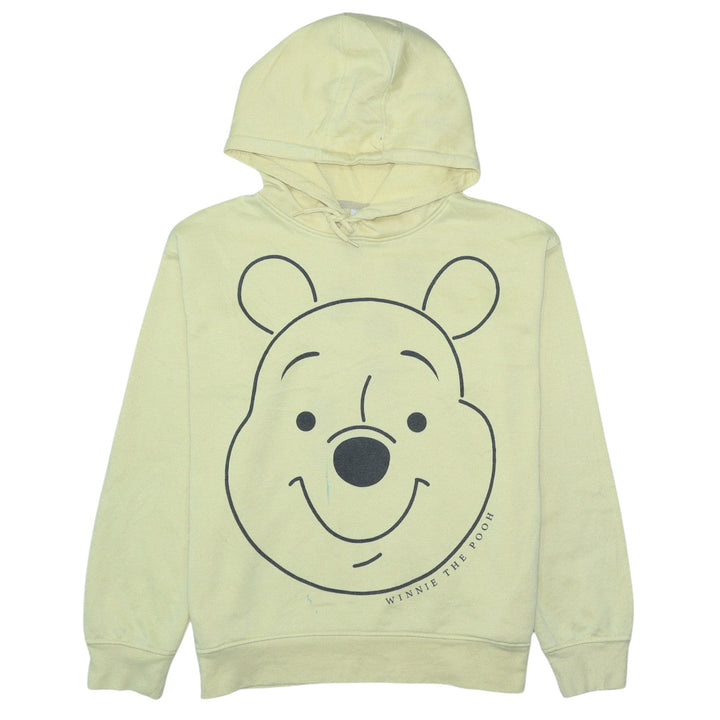 Disney Womens Beige Winnie The Pooh Hooded Pullover Hoodie M