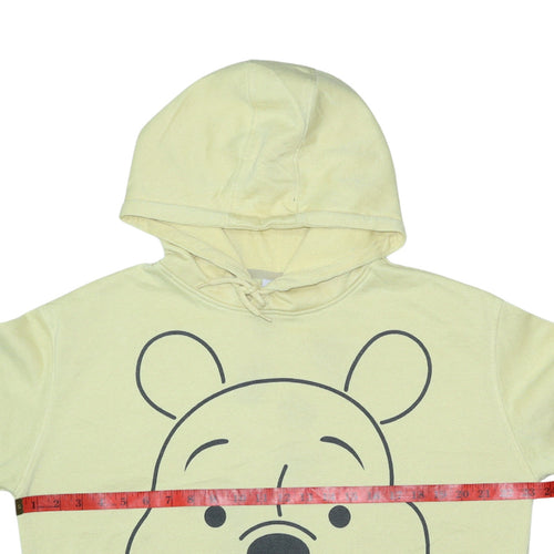 Disney Womens Beige Winnie The Pooh Hooded Pullover Hoodie M