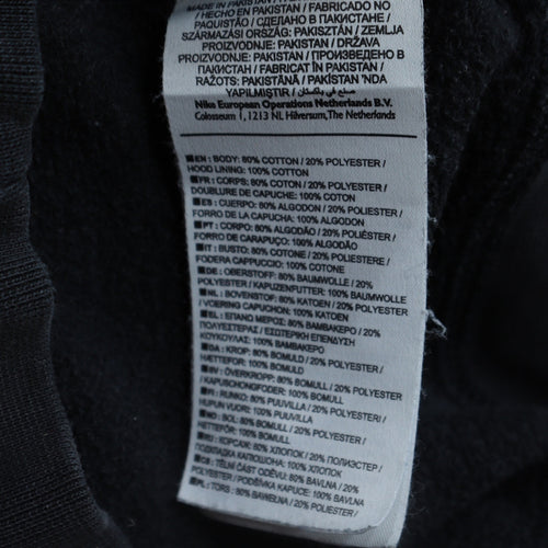 Nike Men's Black M Pullover Hoodie Cotton Blend Fleece Sweatshirt