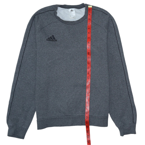 Adidas Men's Grey Crew Neck Pullover Sweatshirt Size S