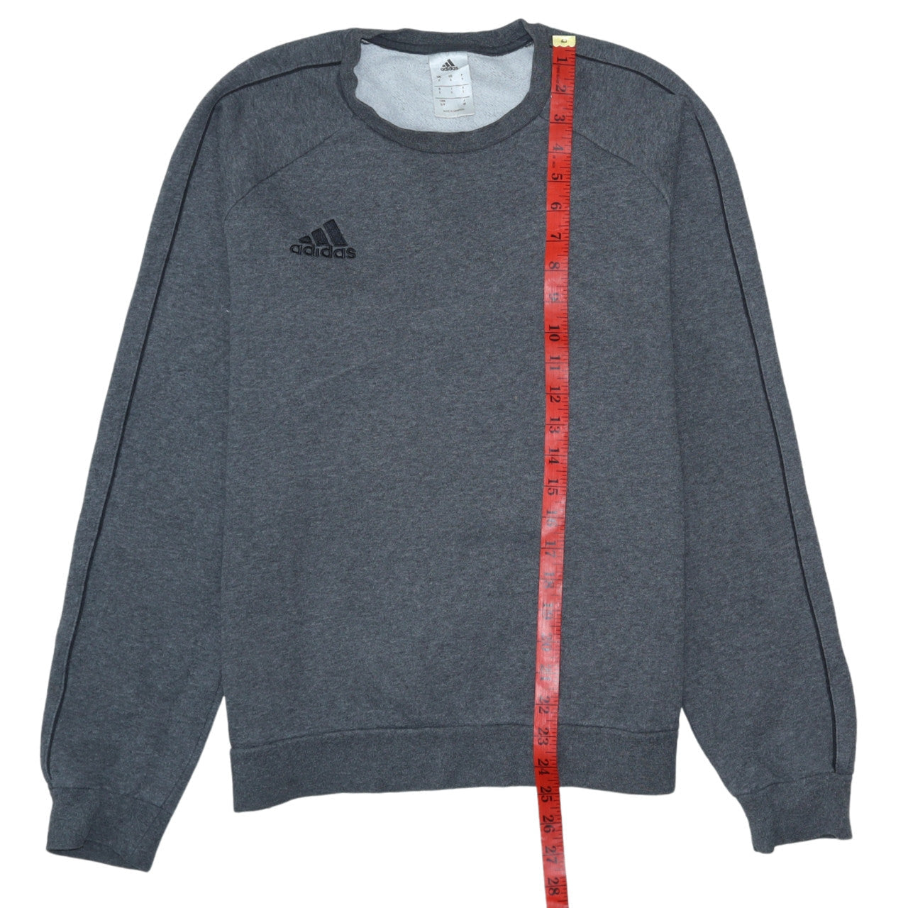 Adidas Men's Grey Crew Neck Pullover Sweatshirt Size S